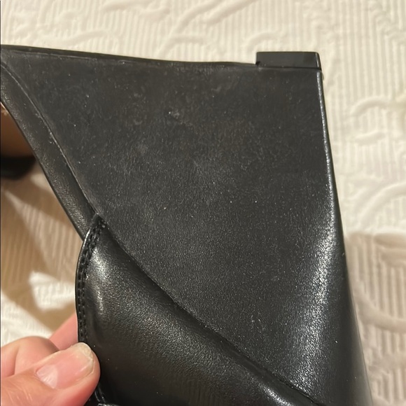 JustFab Black Elegant Wedge Heels with Ankle Strap. Size 8 - Picture 9 of 11